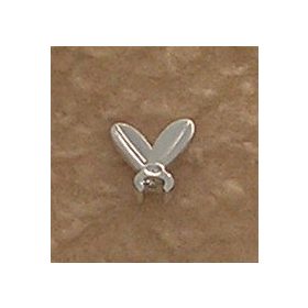   Chrome Silver Minifig, Plume Feathers with Clip    Part:471 chromed by Bubul