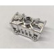 472990 | Chrome Silver Bionicle Toa Metru Knee Cover | Custom Chromed by BUBUL