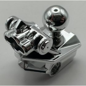   47312 | Chrome Silver Bionicle Head Connector Block (Toa Metru) | Custom Chromed by BUBUL
