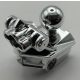 47312 | Chrome Silver Bionicle Head Connector Block (Toa Metru) | Custom Chromed by BUBUL