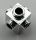 4733 | Chrome Silver Brick, Modified 1 x 1 with Studs on 4 Sides | Custom Chromed by BUBUL