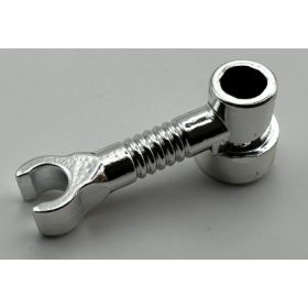   4735 | Chrome Silver Bar 1 x 3 with Clip and Stud Receptacle (Robot Arm) | Custom Chromed by BUBUL
