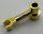 4735 | Chrome Gold Bar 1 x 3 with Clip and Stud Receptacle (Robot Arm) | Custom Chromed by BUBUL