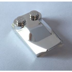   47456 | Chrome Silver Brick, Modified 2 x 3 x 2/3 Two Studs, Wing End | Custom Chromed by BUBUL