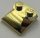 47457 | Chrome Gold Brick, Modified 2 x 2 x 2/3 Two Studs, Curved Slope End | Custom Chromed by BUBUL