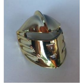   47471 | Chrome GOLD Large Figure Visor, Jayko | Custom Chromed By BUBUL
