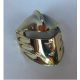 47471 | Chrome GOLD Large Figure Visor, Jayko | Custom Chromed By BUBUL