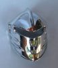 47471 | Chrome Silver Large Figure Visor, Jayko | Custom Chromed By BUBUL