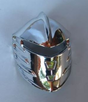 47471 | Chrome Silver Large Figure Visor, Jayko | Custom Chromed By BUBUL