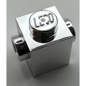   47905 | Chrome Silver Brick, Modified 1 x 1 with Studs on 2 Sides, Opposite | Custom Chromed by BUBUL