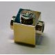 47905 | Chrome Gold Brick, Modified 1 x 1 with Studs on 2 Sides, Opposite | Custom Chromed by BUBUL