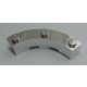 48092 | Chrome Silver Brick, Round Corner 4 x 4 Macaroni Wide with 3 Studs | Custom Chromed by Bubul