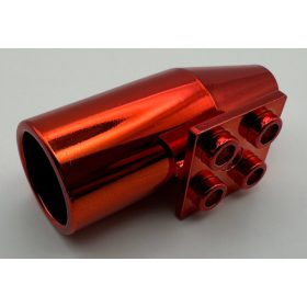   4868b | Chrome RED Engine, Smooth Large, 2 x 2 Thin Top Plate | Custom Chromed by Bubul