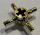 48723 Chrome Gold Technic, Axle Connector Hub with 4 Bars  48723 or similar 68888 Custom Chromed by BUBUL
