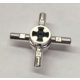 48723 Chrome Silver Technic, Axle Connector Hub with 4 Bars  48723 or similar 68888 Custom Chromed by BUBUL