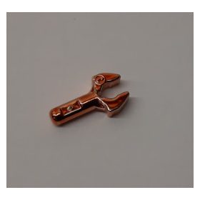   48729, 3484 | Chrome Copper Bar 1L with Clip Mechanical Claw | Custom Chromed by Bubul