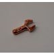 48729, 3484 | Chrome Copper Bar 1L with Clip Mechanical Claw | Custom Chromed by Bubul