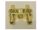 48989 | Chrome GOLD Technic, Pin Connector Perpendicular 3L with 4 Pins | Custom Chromed by BUBUL