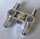 48989 | Chrome SILVER Technic, Pin Connector Perpendicular 3L with 4 Pins | Custom Chromed by BUBUL