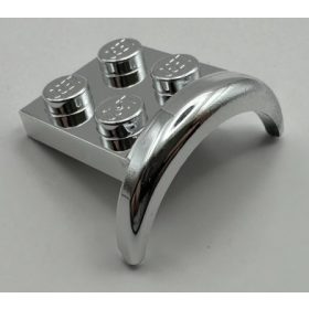   49097 Chrome Silver Vehicle, Mudguard 3 x 3 x 1 with Arch Round Custom chromed by BUBUL