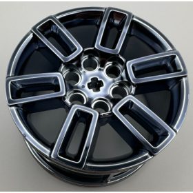   49294 Chrome Light TITAN Wheel 56mm D. x 34mm Technic Racing Medium, 6 Pin Holes, Axle Hole, Open Spokes Custom Chromed by Bubul