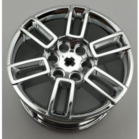   49294 Chrome Silver Wheel 56mm D. x 34mm Technic Racing Medium, 6 Pin Holes, Axle Hole, Open Spokes Custom Chromed by Bubul
