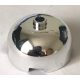 49308 | Chrome Silver Brick, Round 3 x 3 x 1 1/3 Dome Top - Open Stud | Custom Chromed by BUBUL