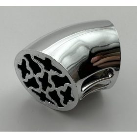   5057 | Chrome Silver Brick, Round 3 x 3 D. 45 degrees Elbow with Axle Holes | Custom Chromed by BUBUL