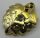 5058 | Chrome Gold Plant Plate, Round 1 x 2 with Layered Leaves  |  Custom Chromed by BUBUL