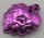 5058 | Chrome Pink Plant Plate, Round 1 x 2 with Layered Leaves  |  Custom Chromed by BUBUL
