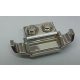 50949 Chrome Silver Plate, Modified 1 x 2 with Racers Car Grille  Custom Chromed by Bubul