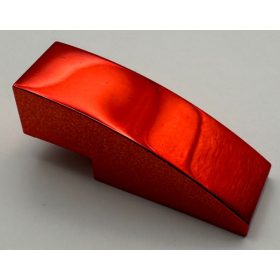   50950 | Chrome Red Slope, Curved 3 x 1 No Studs | Custom Chromed by Bubul