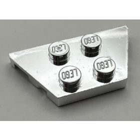   51739 Chrome Silver Wedge, Plate 2 x 4   Custom chromed by Bubul
