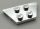 51739 Chrome Silver Wedge, Plate 2 x 4   Custom chromed by Bubul