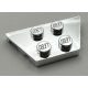 51739 Chrome Silver Wedge, Plate 2 x 4   Custom chromed by Bubul