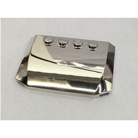   Chrome Silver Wedge 4 x 6 x 2/3 Triple Curved  Part: 52031 Custom chromed by Bubul