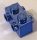 52107 | Chrome Blue Brick, Modified 1 x 2 with Studs on Sides | Custom Chromed by BUBUL
