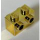 52107 | Chrome Gold Brick, Modified 1 x 2 with Studs on Sides | Custom Chromed by BUBUL