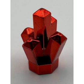   30385 Chrome-RED Rock 1 x 1 Crystal 5 Point   part 52  Custom Chromed by BUBUL