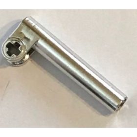  53586 Chrome Silver Technic, Axle and Pin Connector Perpendicular with Extension or 65443 Custom Chromed by BUBUL