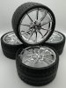 5428 | Chrome Silver Wheel 75mm D. x 41mm Technic Racing Large, 10 Spokes, McLaren P1 | Custom Chromed by Bubul 