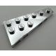 54383 | Chrome Silver Wedge, Plate 6 x 3 Right | Custom Chromed by BUBUL