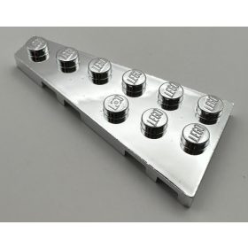   54384 | Chrome Silver Wedge, Plate 6 x 3 Left | Custom Chromed by BUBUL