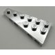 54384 | Chrome Silver Wedge, Plate 6 x 3 Left | Custom Chromed by BUBUL
