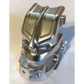   55305 | Chrome Silver Bionicle Mask from Canister Lid (Piraka Vezok) | Custom Chromed by BUBUL
