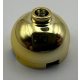 553, 30367 | Chrome Gold Brick, Round 2 x 2 Dome Top - Undetermined Stud and Bottom Type | Custom Chromed by Bubul