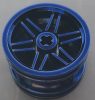 56145 | Chrome Blue Wheel 30.4mm D. x 20mm with No Pin Holes and Reinforced Rim | Custom Chromed by Bubul