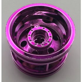   56145 | Chrome Pink Wheel 30.4mm D. x 20mm with No Pin Holes and Reinforced Rim | Custom Chromed by Bubul