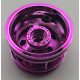 56145 | Chrome Pink Wheel 30.4mm D. x 20mm with No Pin Holes and Reinforced Rim | Custom Chromed by Bubul