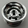 56145 | Chrome Silver Wheel 30.4mm D. x 20mm with No Pin Holes and Reinforced Rim | Custom Chromed by Bubul